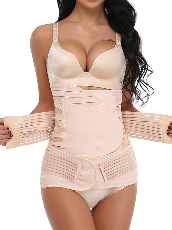 3 in 1 Postpartum Support Recovery Belly Wrap Waist Pelvis Belt Waist trainer, CY9876