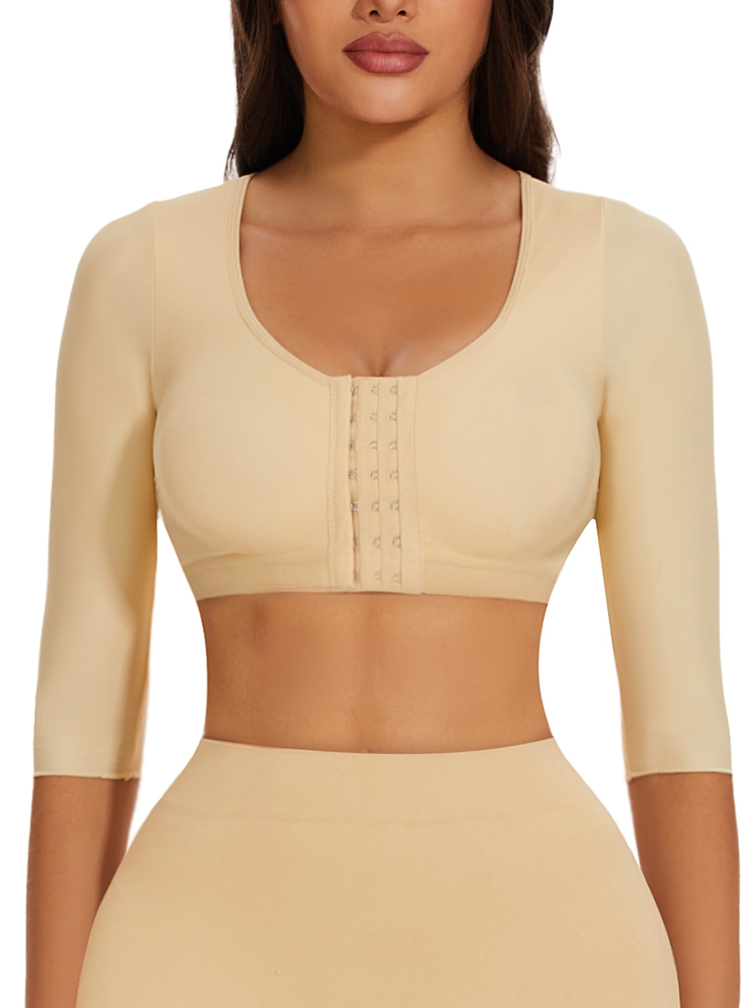 MISS MOLY Arm Shaper for Women Post Surgery Compression Shapewear 3/4 Sleeves Slimming Arm Faja