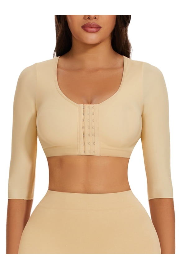 Arm Shaper for Women Post Surgery Compression Shapewear 3/4 Sleeves Slimming Arm Faja Arm Lipo Garments