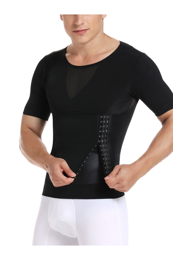 Men Body Shaper Slimming Compression Shirts Tummy Control Tank Top Belly Slimmer Underwear