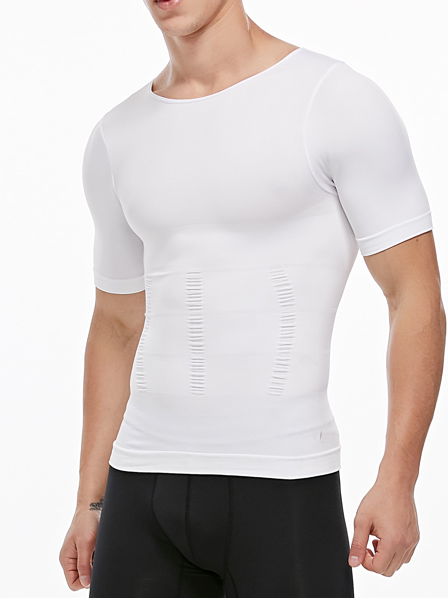 MISS MOLY Men Shapewear Vest Seamless Abdomen Slim Shirt Classic Abs