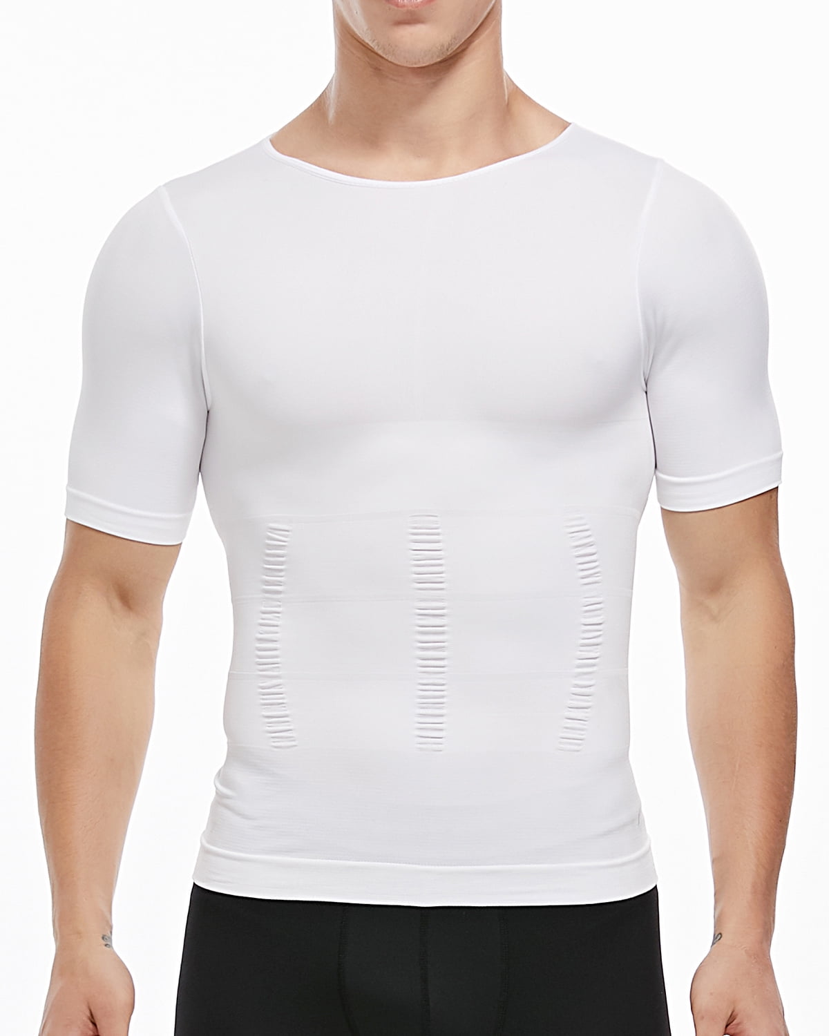 MISS MOLY Men Shapewear Vest Seamless Abdomen Slim TShirt Classic Abs