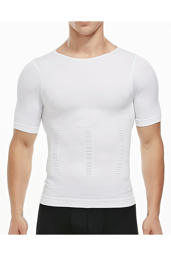 Men Shapewear Vest Seamless Abdomen Slim T-Shirt Classic Abs Body Shaper