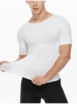 MISS MOLY Men Body Shaper Slimming Compression Shirts Tummy Control Tank  Top Belly Slimmer Underwear 