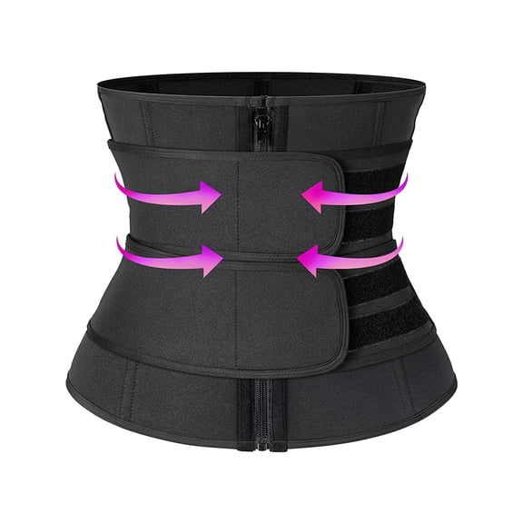 MISS MOLY Neoprene Sauna Waist Trainer Sweat Girdle Belt for Women Weight Loss Compression Trimmer Workout Fitness Shapewear