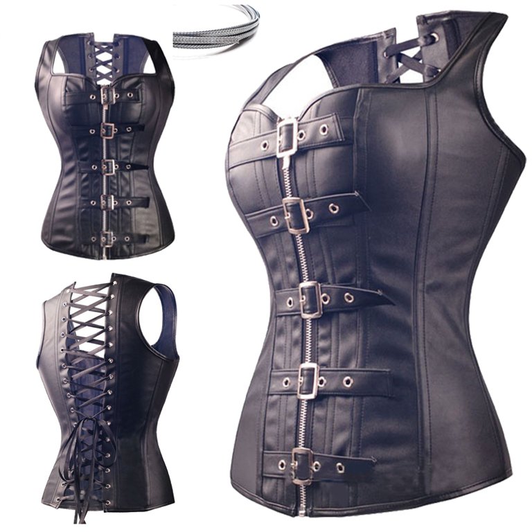 MISS MOLY Overbust Corset for Women Waist Training Bustier Buckle