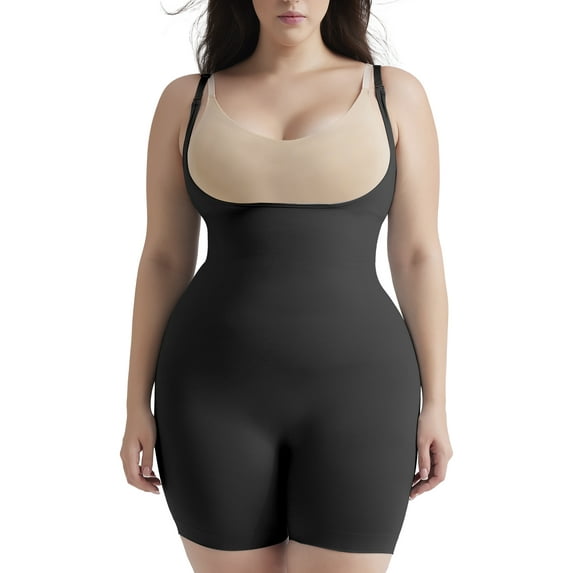 MISS MOLY Plus Size Shapewear Bodysuit for Women Tummy Control Compression Body Shaper Waist Trainer Girdle