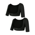thumbnail image 1 of MISS MOLY 2 PACK Plus Size Upper Arm Shaper for Women Compression Short Sleeves Shapewear Tops, 1 of 2