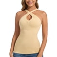thumbnail image 1 of MISS MOLY Shapewear Camisole for Women Built in Bra Halter Tops Tummy Control Shapewear Tank Top Padded Bras, 1 of 7