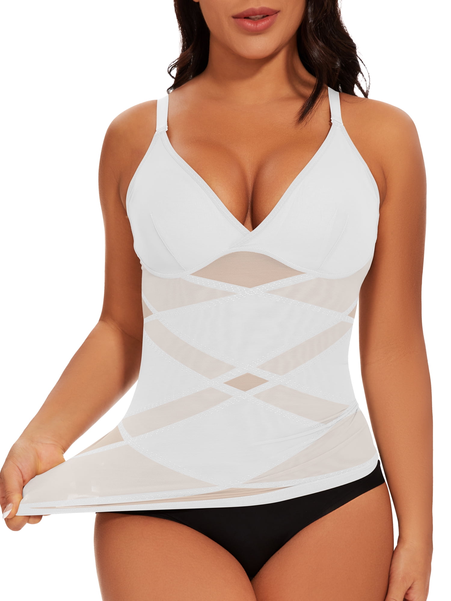 MISS MOLY Shapewear voor heren, mouwloos, bodyshaper, elastisch, buikweg, onderhemd, tanktop, figuurvormend shirt, vest, beige, L MISS MOLY Shapewear voor heren, mouwloos, bodyshaper, elastisch, buikweg, onderhemd, tanktop, figuurvormend shirt, vest, beige, L