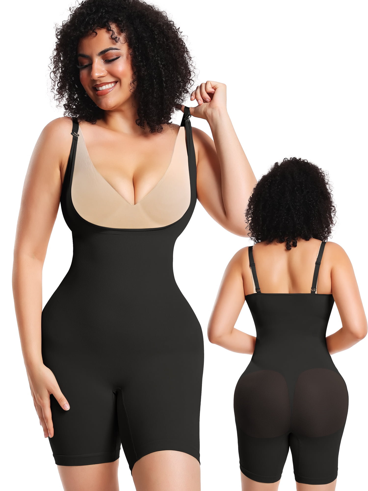 MISS MOLY Shapewear for Women Butt Lifter Underbust Bodysuit Tummy Control Full Body Shaper Thigh Slimmer