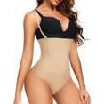 thumbnail image 1 of MISS MOLY Thong Bodysuit for Women High Waist Tummy Control Shapewear Panties Butt Lifter Firm Control Waist Trainer, 1 of 6