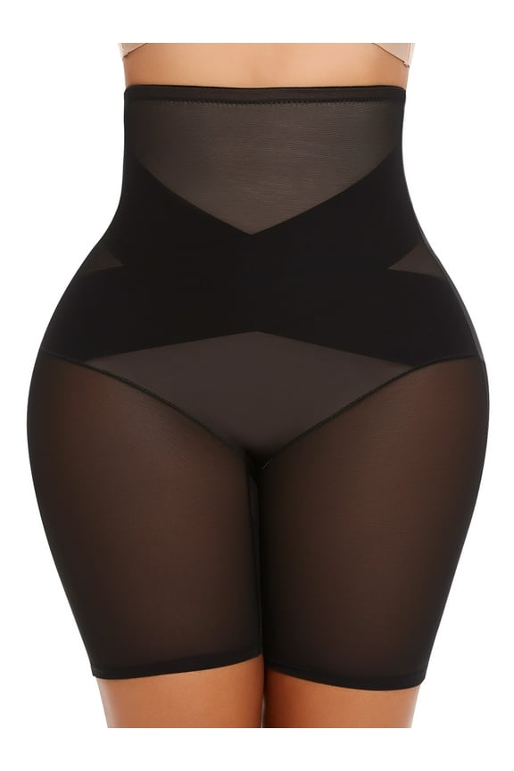 Tummy Control Shapewear Shorts for Women High Waisted Waist Trainer Body Shaper Seamless Underdress Thigh Slimmers