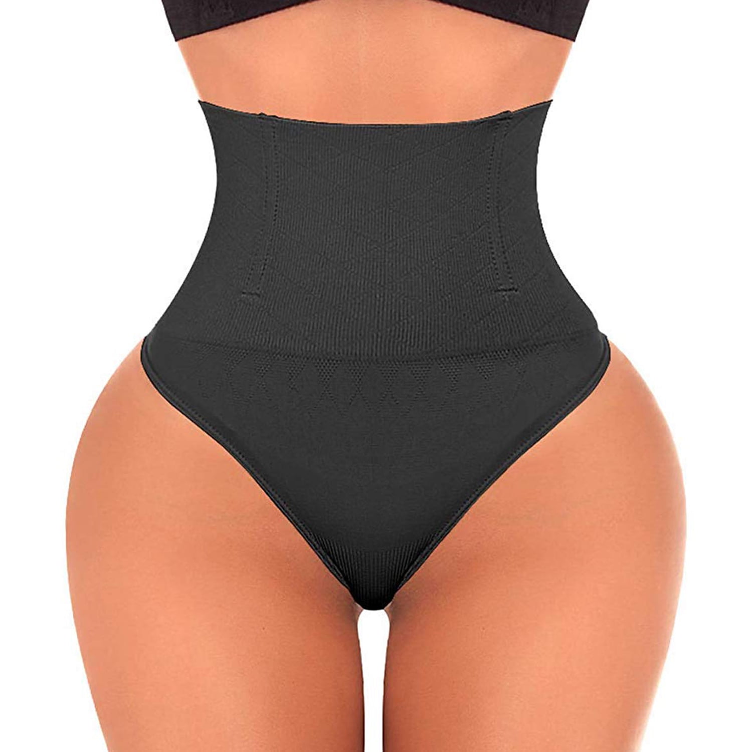 Risipu Tummy Control Thong Shapewear For Women - Seamless High Waist Shaper Panties, Firm Support