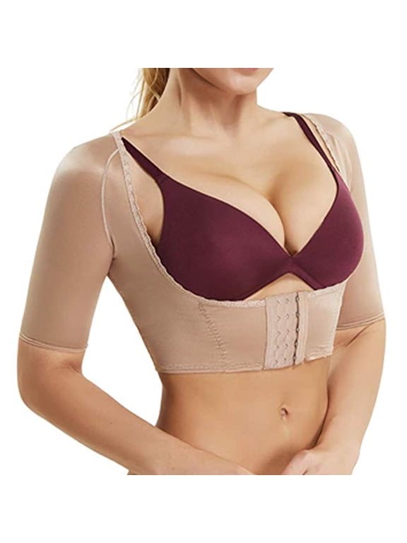 Upper Arm Shaper Post Surgical Slimmer Compression Sleeves Humpback Posture Corrector Tops Shapewear for Women
