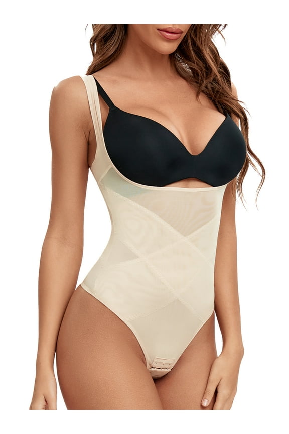 Waist Trainer Shapewear Thong Bodysuits for Women Tummy Control Butt Lifter Stomach Body Shaper Slimming Girdles