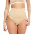thumbnail image 1 of MISS MOLY Women High Waist Cincher Girdle Tummy Control Thong Panty Seamless Shapewear with 4 Steel Bones, 1 of 3