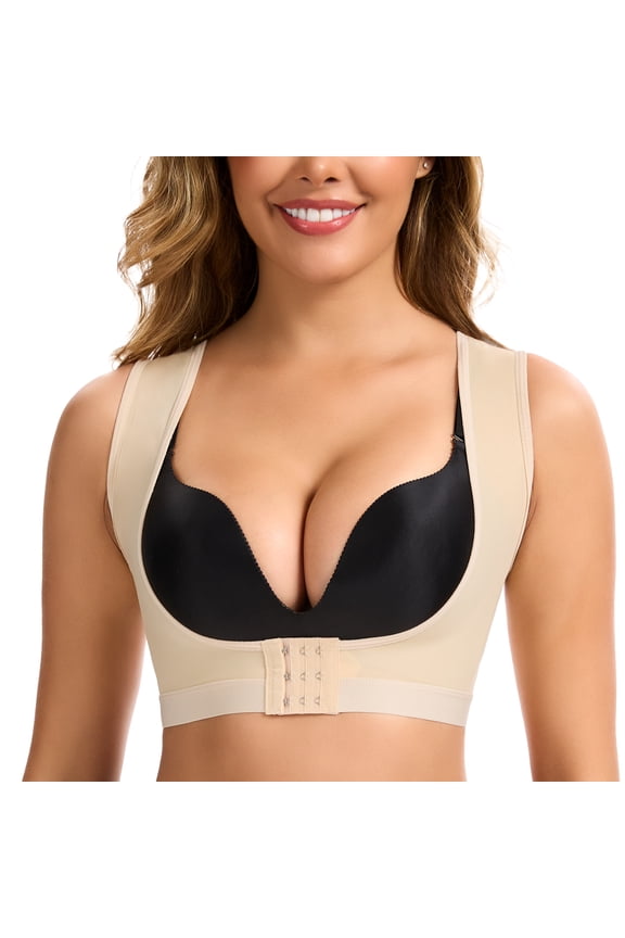 Women Chest Brace Shapewear Tops Push up Body Shaper Vest Sleeveless Support Posture Corrector