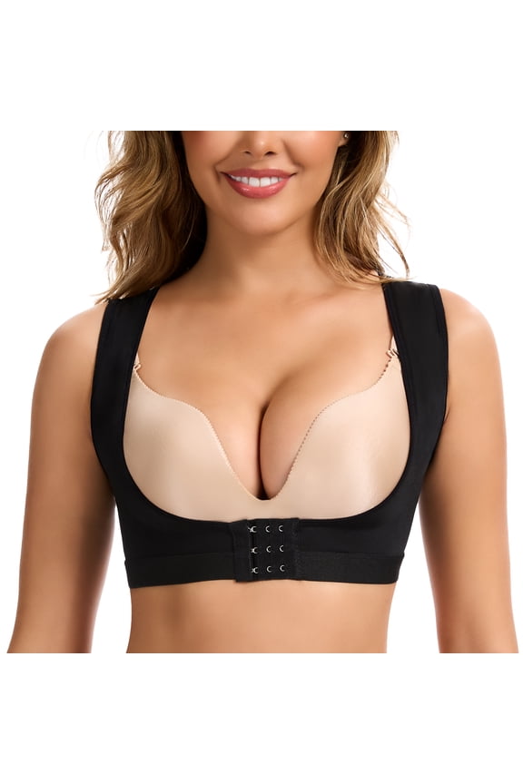 Women Chest Brace Shapewear Tops Push up Body Shaper Vest Sleeveless Support Posture Corrector