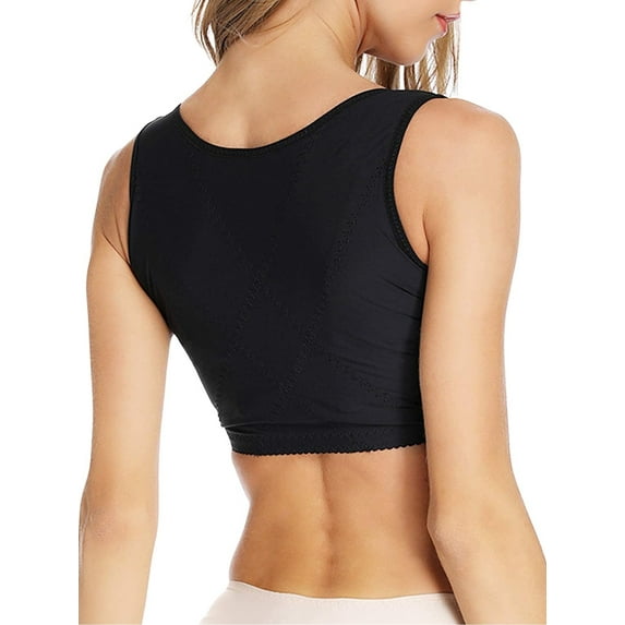 MISS MOLY Women Sleeveless Posture Corrector Bra Chest Support Vest Back Brace Compression Shaper