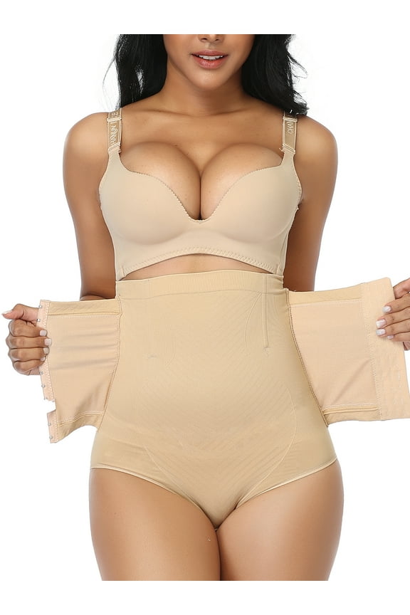 Women Tummy Control Panties Waist Cincher Girdle High Waisted Butt Lifting Shaping Panties Slimming Shapewear Brief