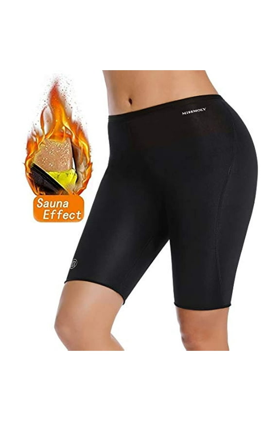 Women Weight Loss Hot Neoprene Sauna Sweat Pants Workout Yoga Running Capris Leggings Body Shaper
