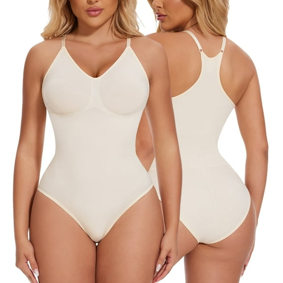 MISS MOLY Women's Bodysuit Tummy Control Shapewear Seamless Racerback Body Tops