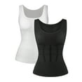 thumbnail image 1 of MISS MOLY Women's Cami Shaper Removable Padded Tank Top Tummy Compression Shapewear, 1 of 5