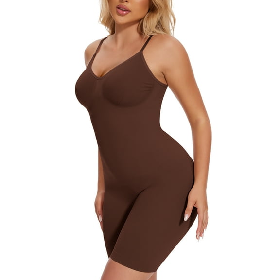 MISS MOLY Women's Control Slip Shapers Full Body Shapewear Bodysuits Seamless Thigh Slimmer One Piece Jumpsuit