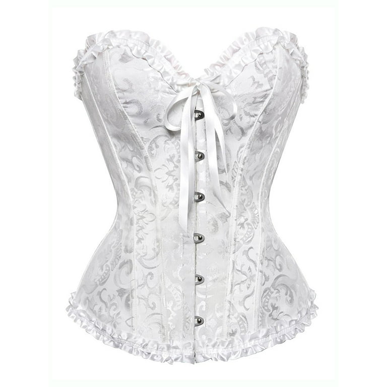 MISS MOLY Women's Plus Size Overbust Bridal Corset Bustier MISS MOLY Women's Plus Size Overbust Bridal Corset Bustier