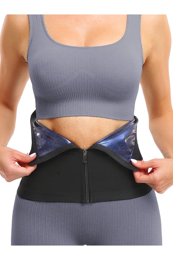 Women's Sauna Suit Waist Trainer Sweat Enhancing Workout Body Shaper Waist Trimmer Workout Shapewear