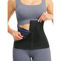 MISS MOLY Women's Sauna Suit Waist Trainer Sweat Enhancing Workout Body Shaper Waist Trimmer Workout Shapewear
