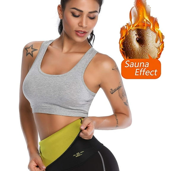 MISS MOLY Women's Waist Trainer Sauna Belt Sweat Neoprene Shapewear Belly Band Waist Cincher Girdle for Weight Loss