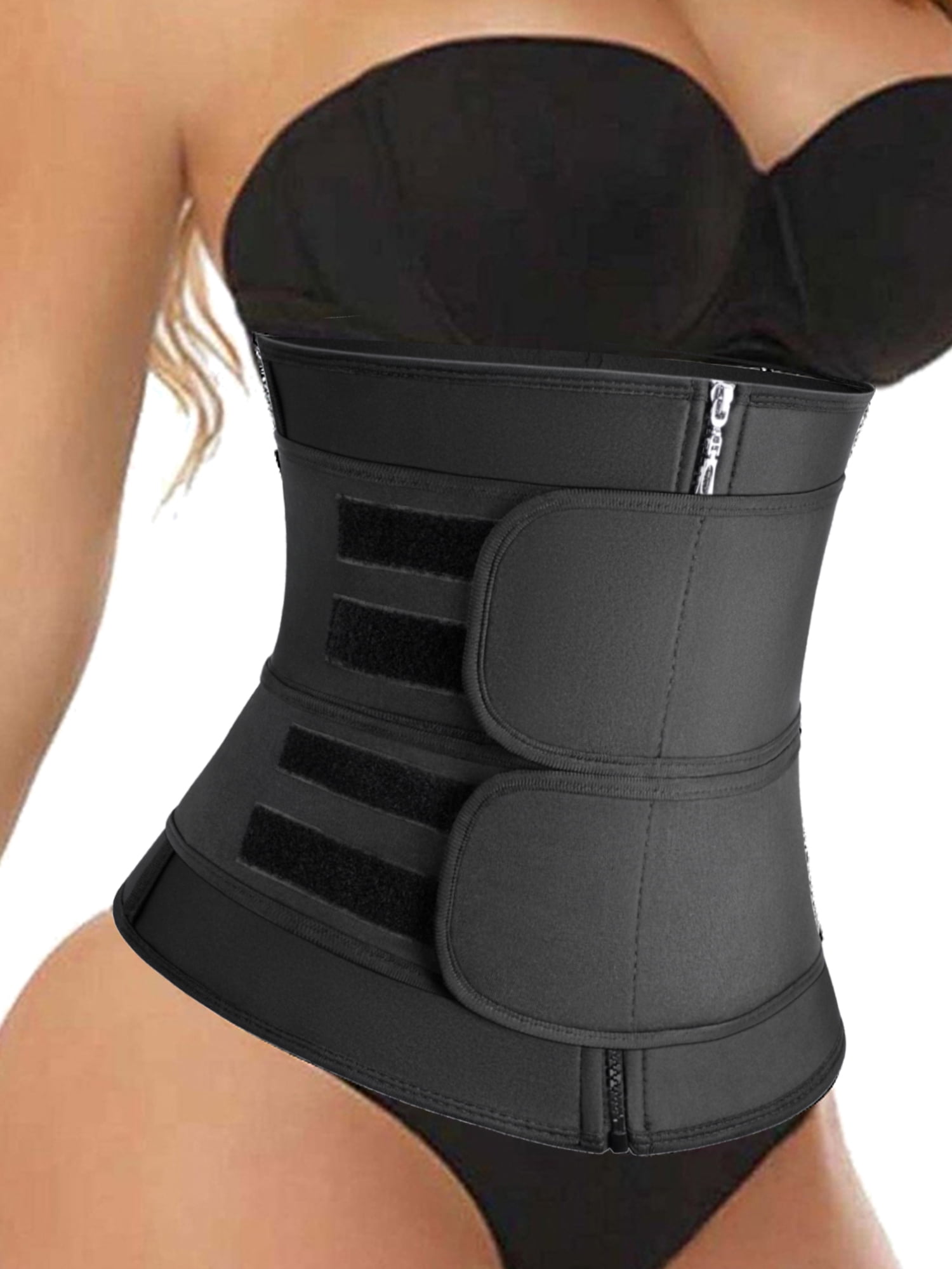 MISS MOLY Women's Waist Trainer Trimmer Hot Sweat Body Shaper Tummy Cincher  Slimming Belt