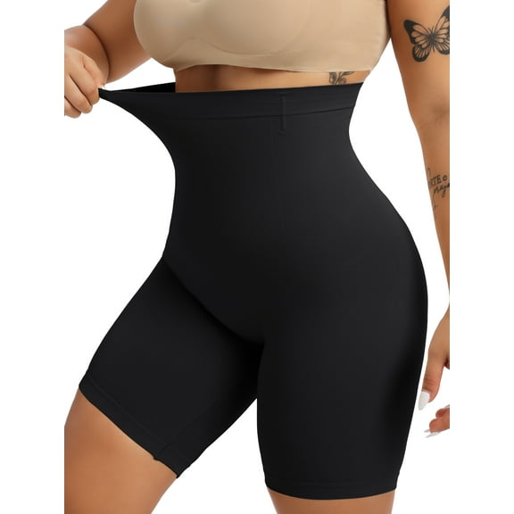 MISS MOLY Womens Plus Size Body Shaper Tummy Control Shapewear Shorts High Waist Seamless Thigh Slimmer US 12-22