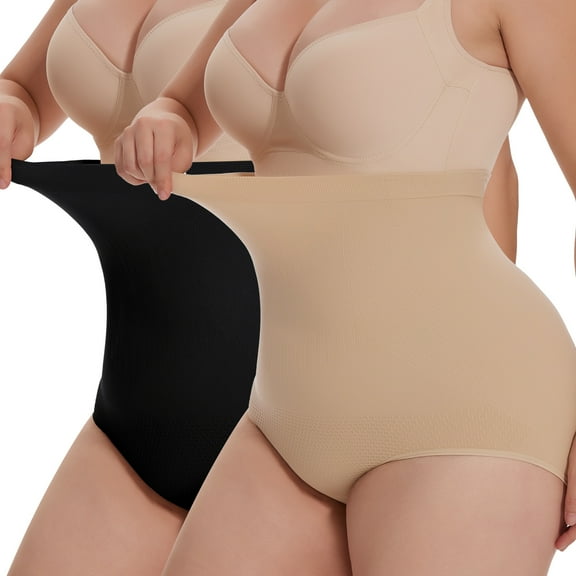 MISS MOLY Womens Plus Size Shapewear Panties Tummy Control High Waist Body Shaper