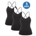 thumbnail image 1 of MISS MOLY Womens Tank Tops Adjustable Strap Camisole with Built in Padded Bra Vest Cami Sleeveless Top for Yoga Daily Wearing, 1 of 5