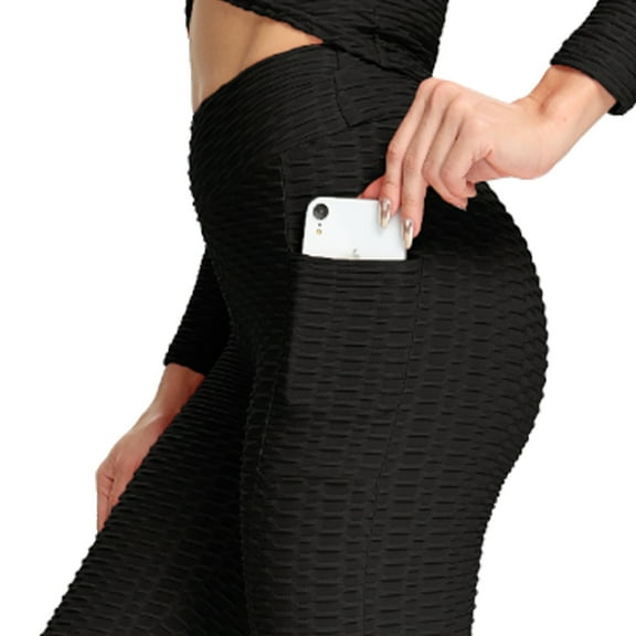 MISS MOLY Yoga Leggings with Pockets Butt Lifting Booty Enhancing High Waist Push Up Pants Workout Tights for Women