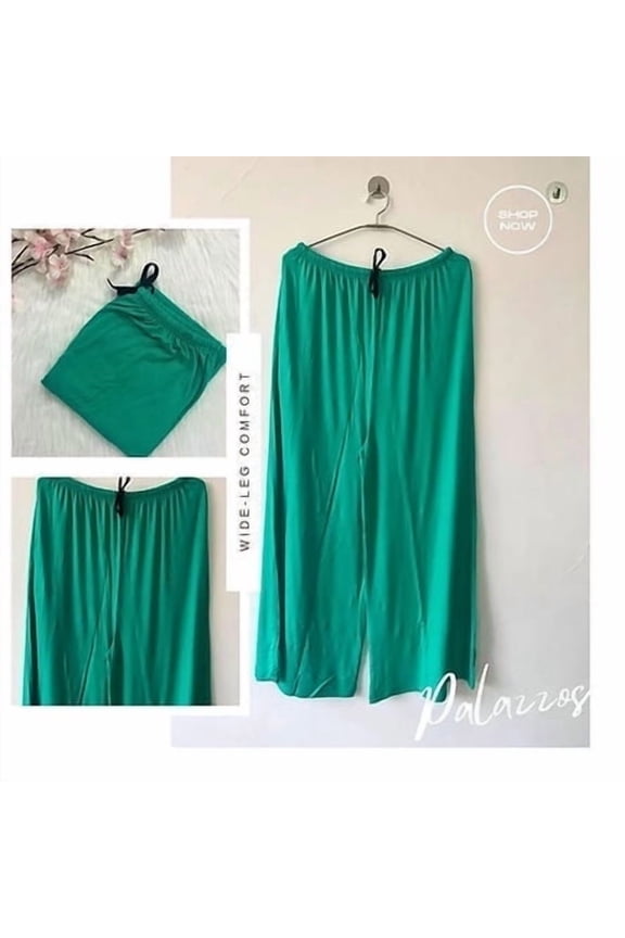 Premium Cotton Palazzo Pants for Women Free Size (28-40 inches), Wide Leg Bottom, Regular Wear