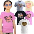 thumbnail image 1 of MISS POPULAR Girls 5 Pack Printed T-Shirts Soft Cotton Tees for Everyday Wear Sizes 7-16 Years, 1 of 7