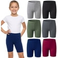 thumbnail image 1 of MISS POPULAR Girls Biker Shorts 6-Pack – Soft Cotton Polyester Blend Active Shorts with Elastic Waistband – Comfortable Stretch Shorts for Dance, Gymnastics, School & Play (Sizes 4–16), 1 of 7