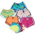 thumbnail image 1 of MISS POPULAR Girls 6 Pack Dolphin Shorts Cute Designs Comfy Cotton| Sizes 7/8-14/16, 1 of 6