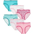 thumbnail image 1 of MISS POPULAR Girls 6-Pack Soft Cotton Underwear Tagless Basic Panty Briefs| Sizes 2T - 14/16, 1 of 5