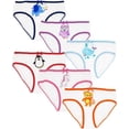 thumbnail image 1 of MISS POPULAR Girls 6-Pack Soft Cotton Underwear Tagless Basic Panty Briefs| Sizes 2T - 14/16, 1 of 5