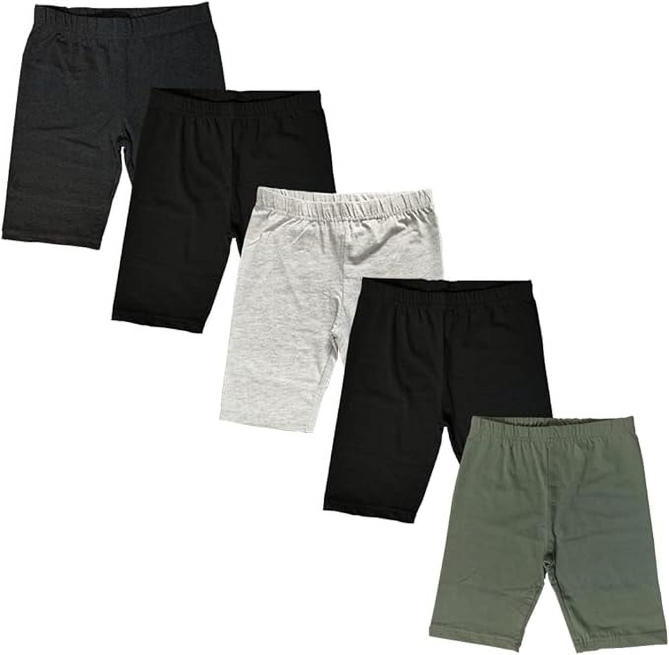 MISS POPULAR Girls Biker Shorts Soft Comfortable Cotton Spandex Elastic Waistband Sizes 4 16