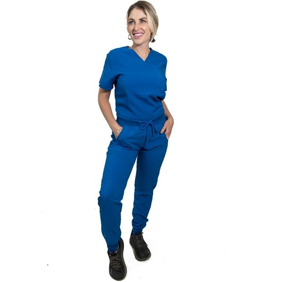 MISS POPULAR Women’s Scrub Joggers Stretch Fabric Multiple Pockets Medical Professionals Nurses, Doctors