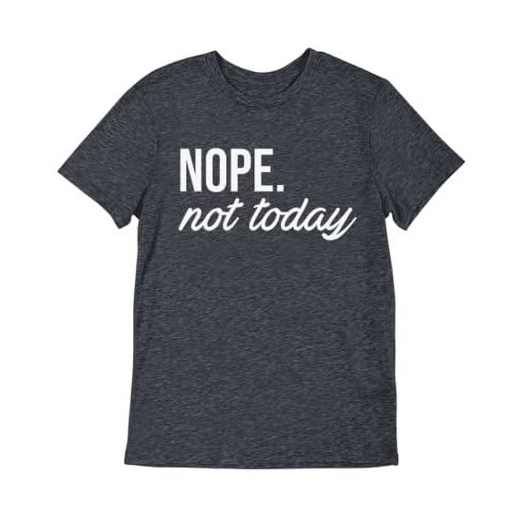 MISS POPULAR Women's Junior's Cute Funny Short Sleeve T-Shirt Nope Not Today