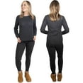 thumbnail image 1 of MISS POPULAR Womens 2-Piece Waffle Thermals Set | Long Sleeve Shirt, Pants | Long Johns Waffle Thermal Underwear Base Layer Set for Cold Weather, 1 of 7