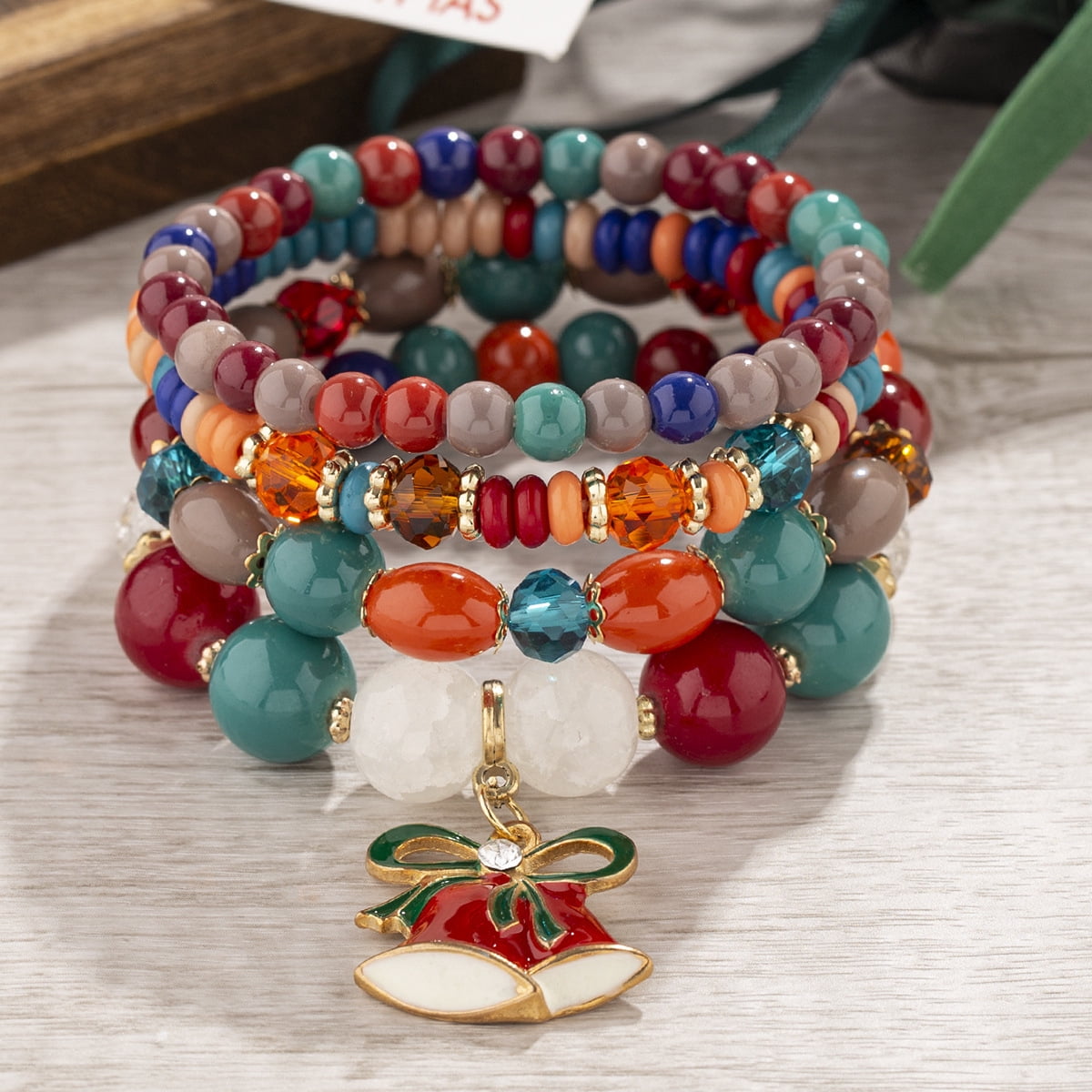 MISS RIGHT Christmas Bohemian Bracelets for Women Stretch  display picture 2