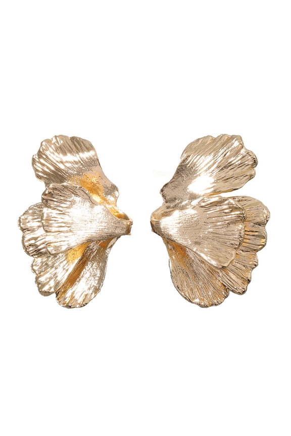 Dainty Chunky Thick Earrings for Women,Gold Silver Polished Earrings Lightweight Jewelry Gifts